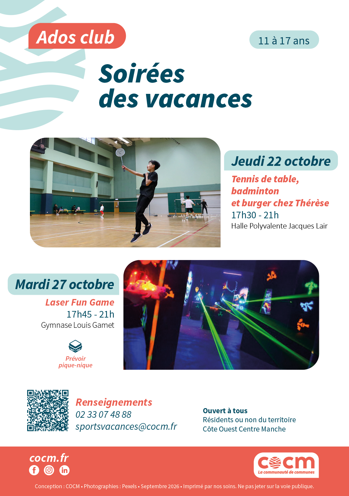 Soirée ados club pendant les vacances scolaires, enfants et ados à La Haye