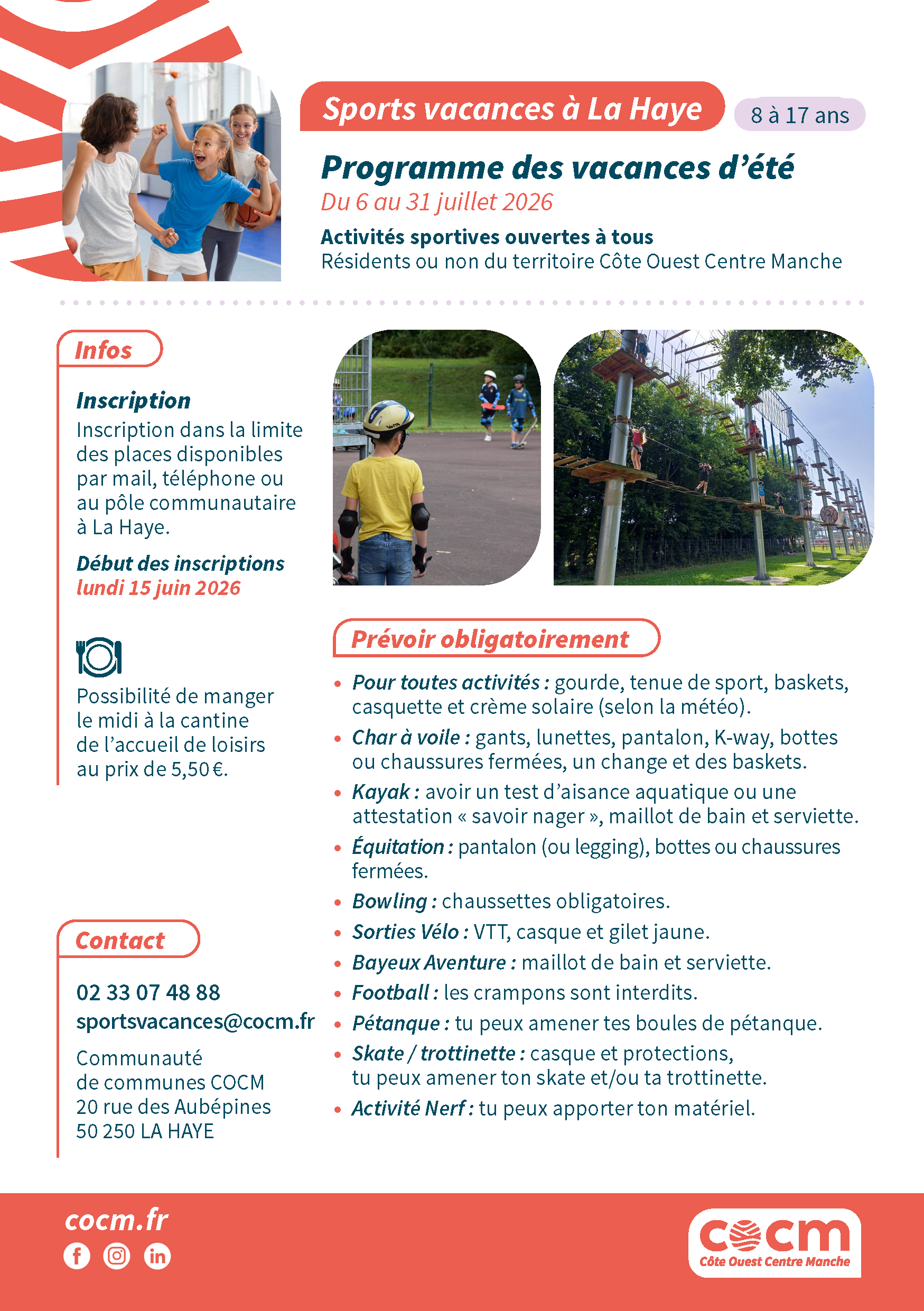 Programme animation activités pendant les vacances scolaires pour les jeunes enfants à La Haye